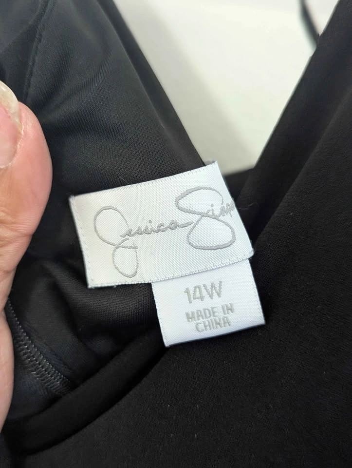 Jessica Simpson Black Cocktail Dress Size 14W - photo 2
