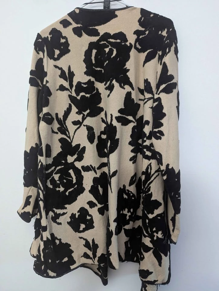 Lane Bryant 2X Floral Open Front Cardigan - photo 2
