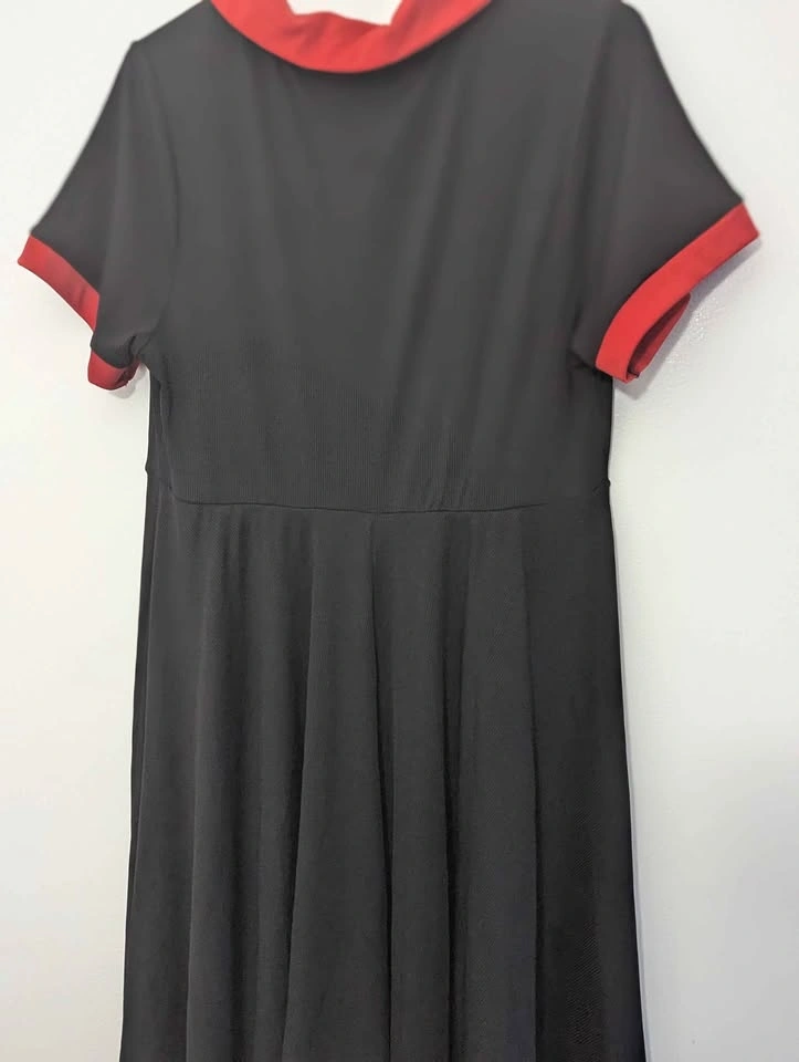 SHEIN Curve 1XL Black and Red Polo Dress - photo 5