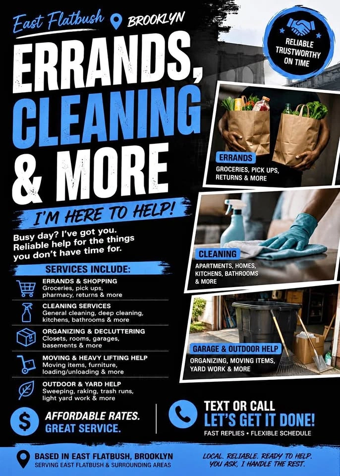 Errands, Cleaning, and More Services