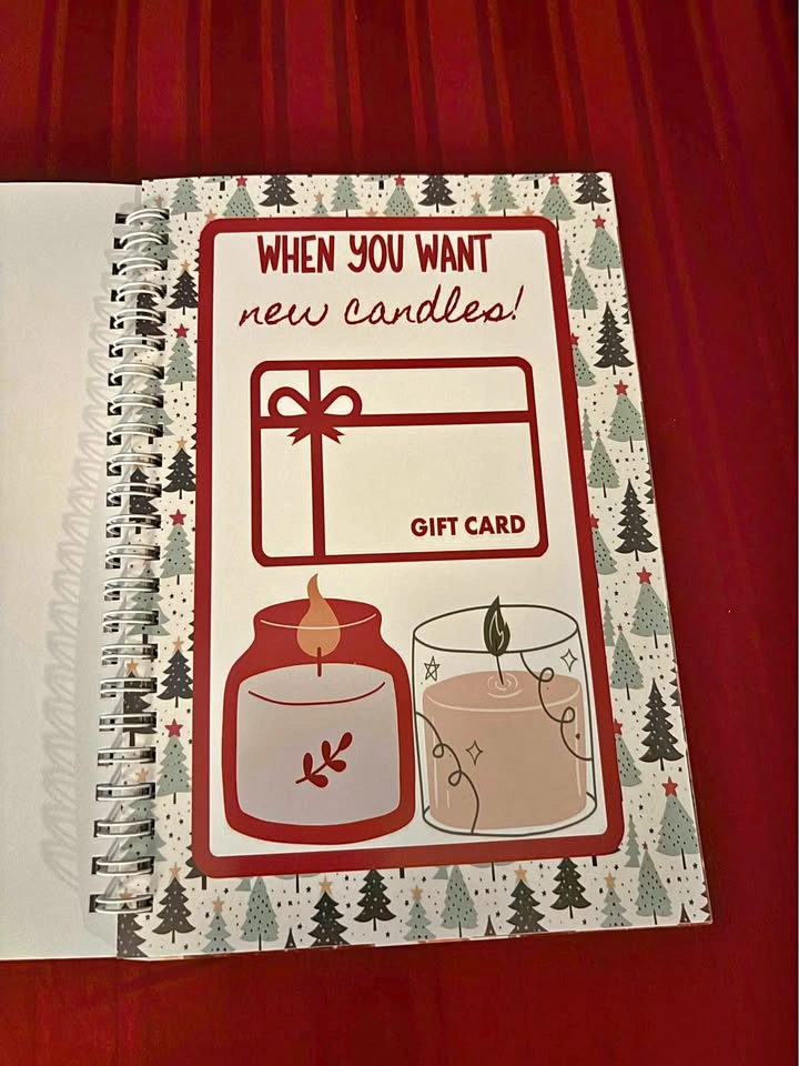 Christmas gift card book