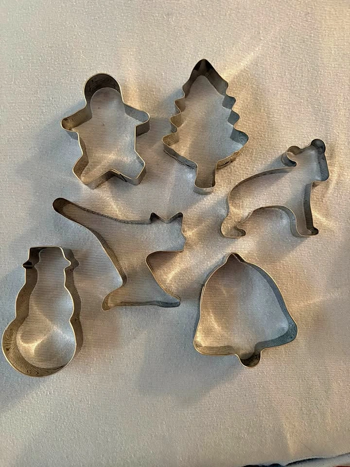 7 metal cookie cutters - Christmas - wildlife