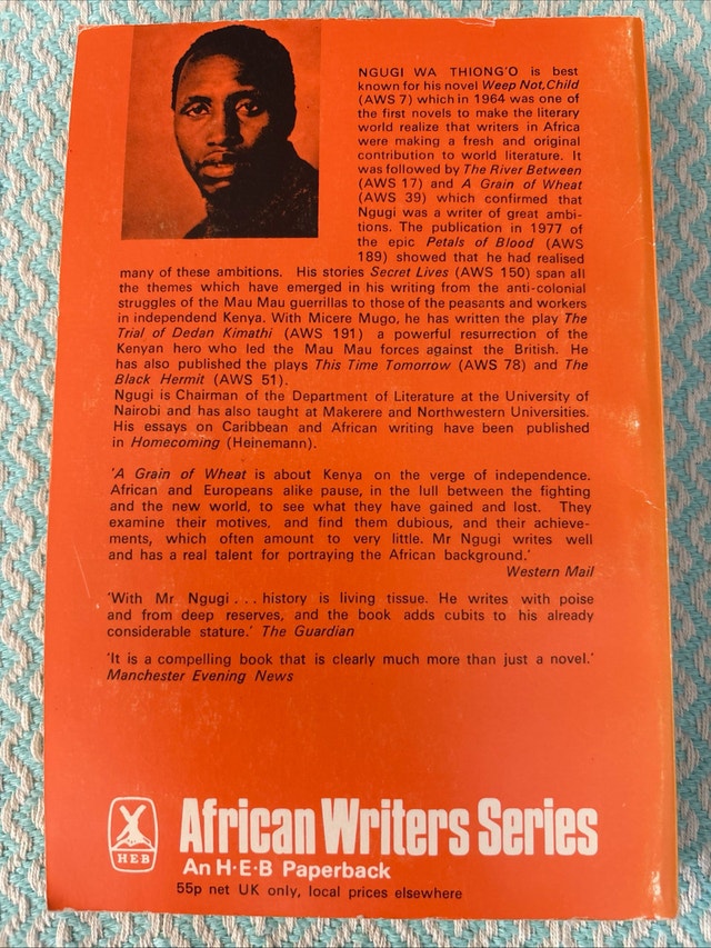 A Grain of wheat book - African Writers series - photo 4