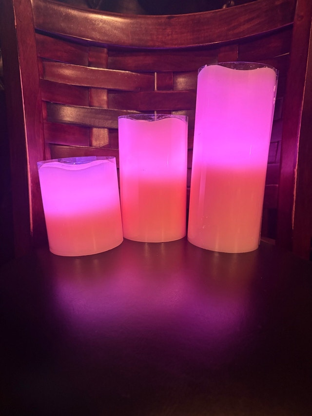 Vanilla scented remote control frameless candles - photo 4