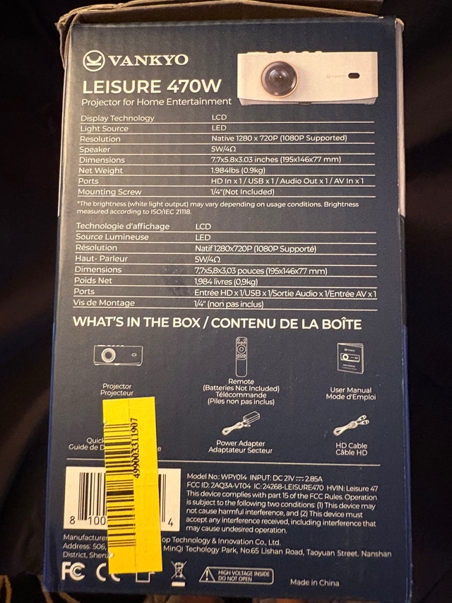 New home entertainment projector - photo 2