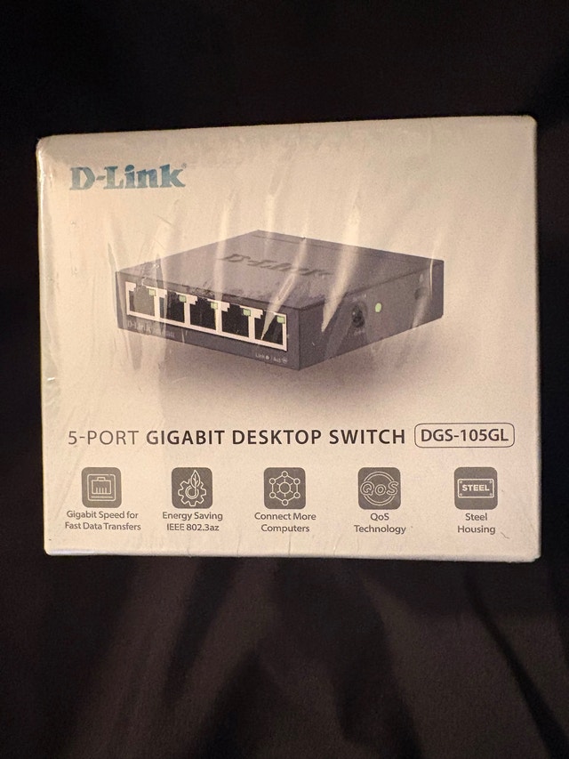 D-Link 5 port gigabit desktop switch