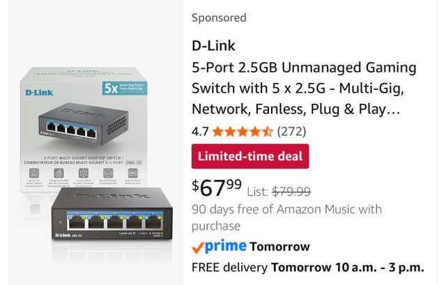 D-Link 5 port gigabit desktop switch - photo 4