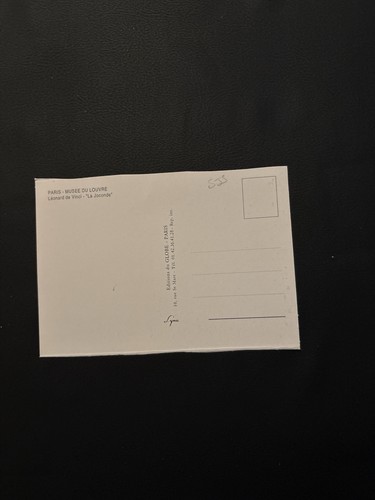 Vintage Mona Lisa Postcard Leonardo da Vinci La Gioconda Art Col - photo 2