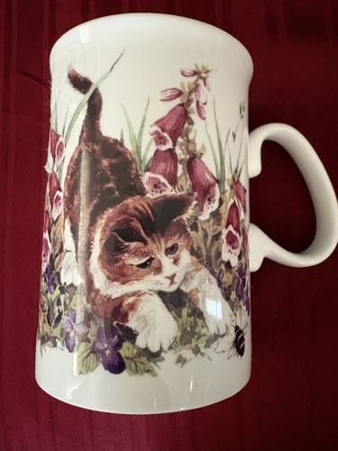 Vintage Duchess Fine Bone China Cat & Kitten Floral Mug - photo 2
