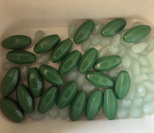 Vintage Green Tone Jewelry Beads