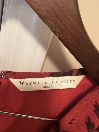 wayward fancies eshakti dress Deep V. Red. Belted - photo 2