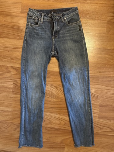Silver Jeans Co Avery Straight Women’s Jeans W28 L31 Blue