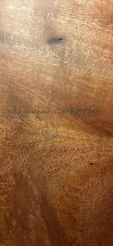 square vintage Hawaiian Kamani wood serving tray - photo 2
