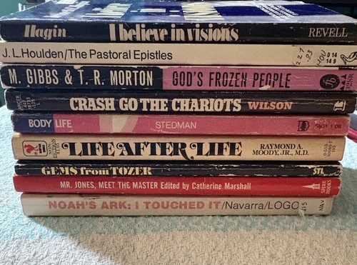 Vintage Christian Religious Books Lot of 9 Bible Studies