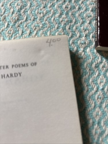 Poetry Book Lot of 3 Thomas Hardy Carl Sandburg Patience Strong - photo 3