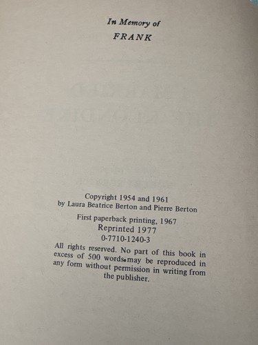 Vintage I Married The Klondike By Laura Beatrice Breton - photo 4