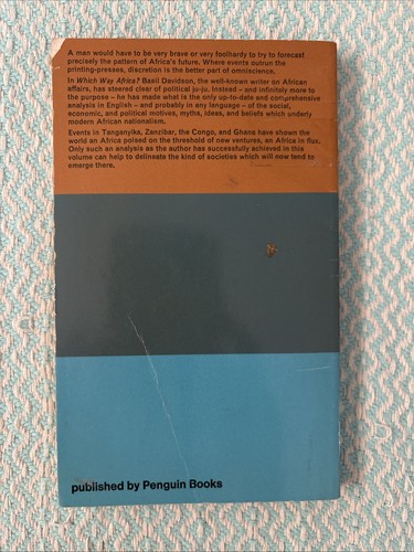 Which Way Africa? Basil Davidson 1964 Penguin African Library - photo 3