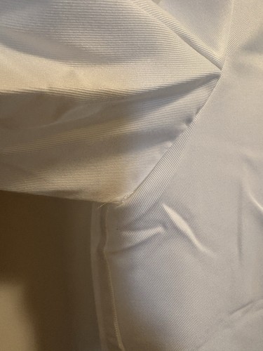 White Chef Coat Jacket Size L Black Trim Double Breasted - photo 5
