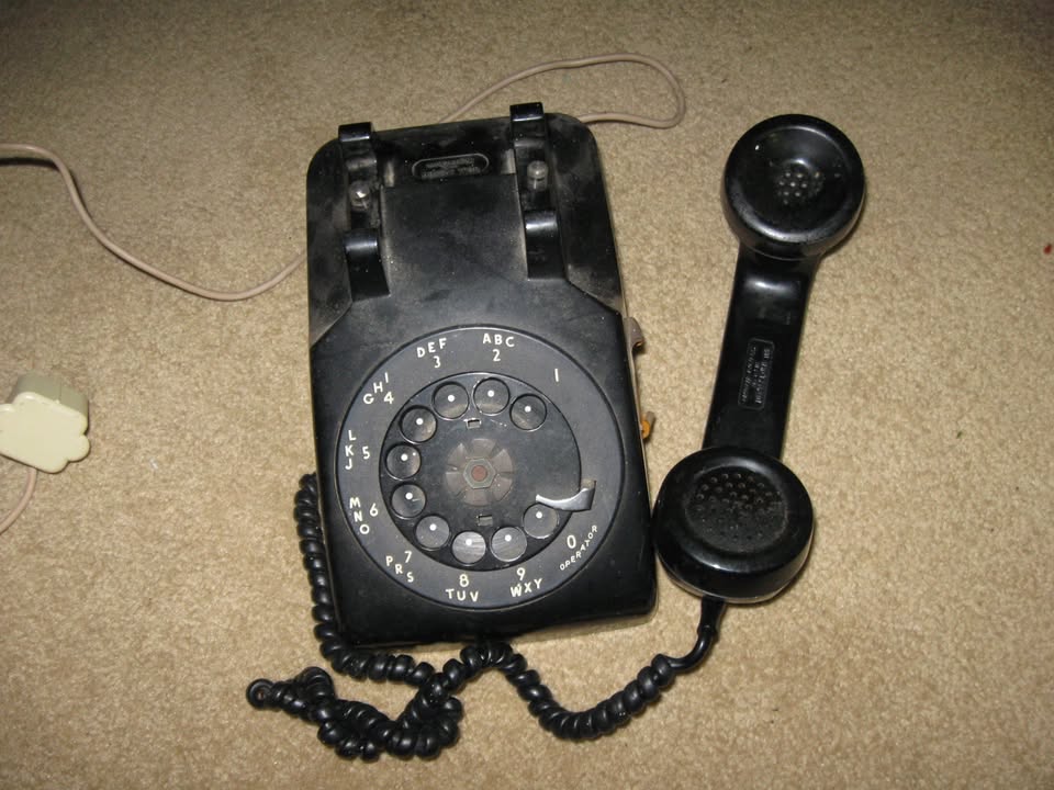 1954 Western Electric Black Desk Phone Works Great - photo 2