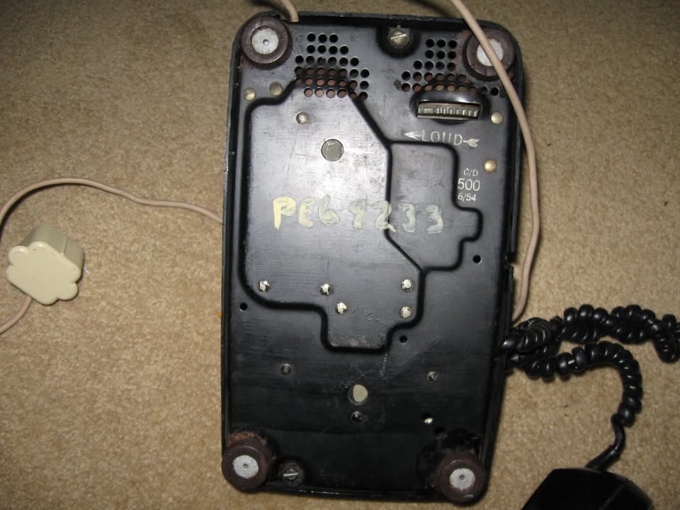 1954 Western Electric Black Desk Phone Works Great - photo 4