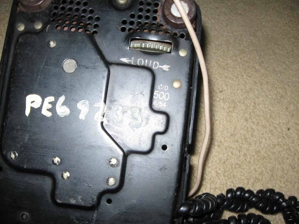 1954 Western Electric Black Desk Phone Works Great - photo 5