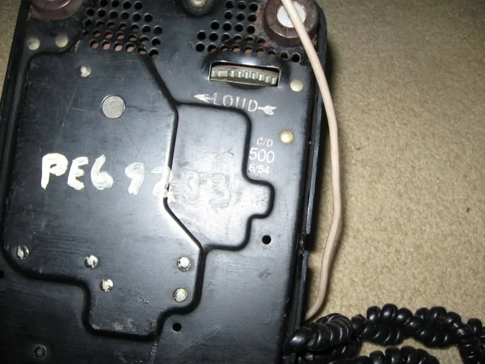 1954 Western Electric Black Desk Phone Works Great image indicator(5)