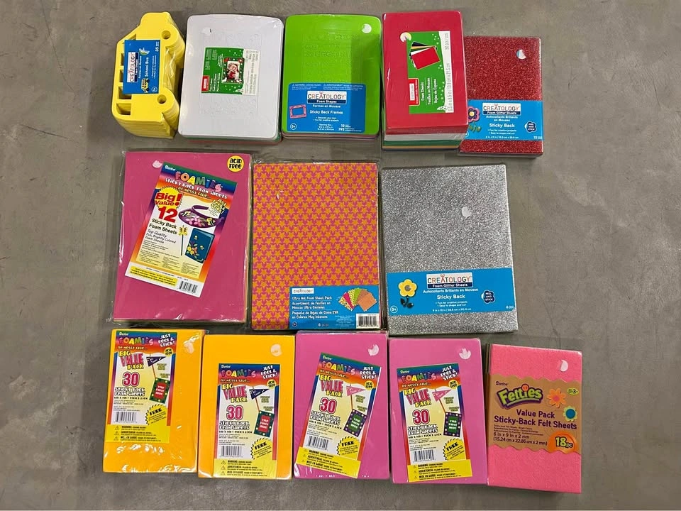 New 13 Packs of Foam Sheets & Crafts