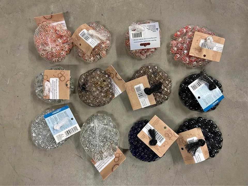 New Decorative Accents Glass Marbles 12 Bags