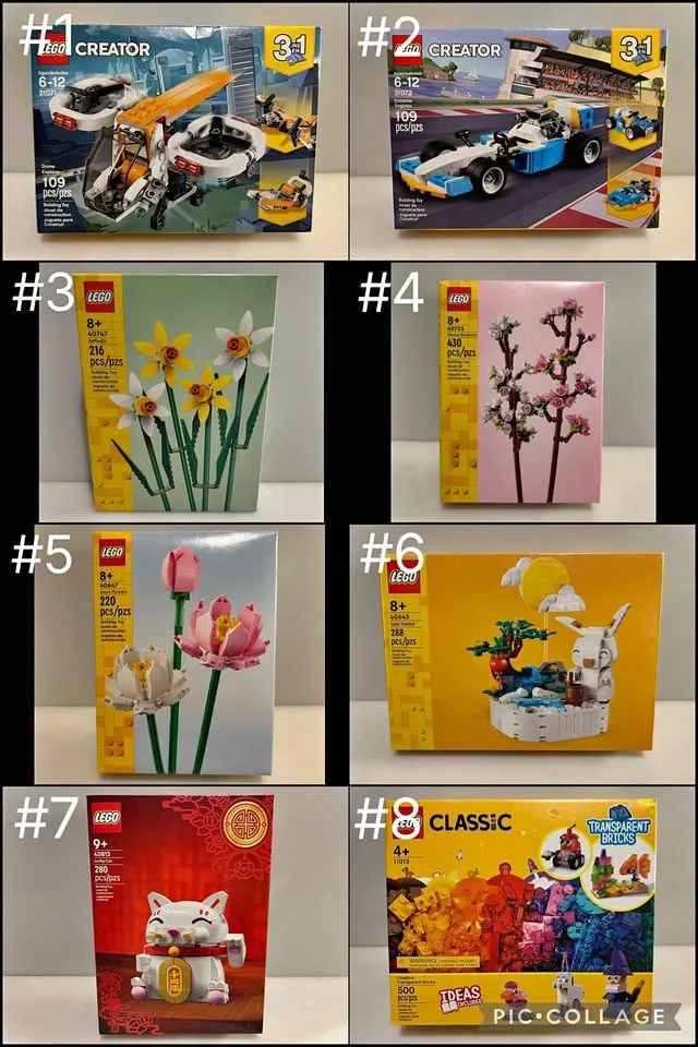 New Lego Creator, Flowers Sets NIB - Prices in description