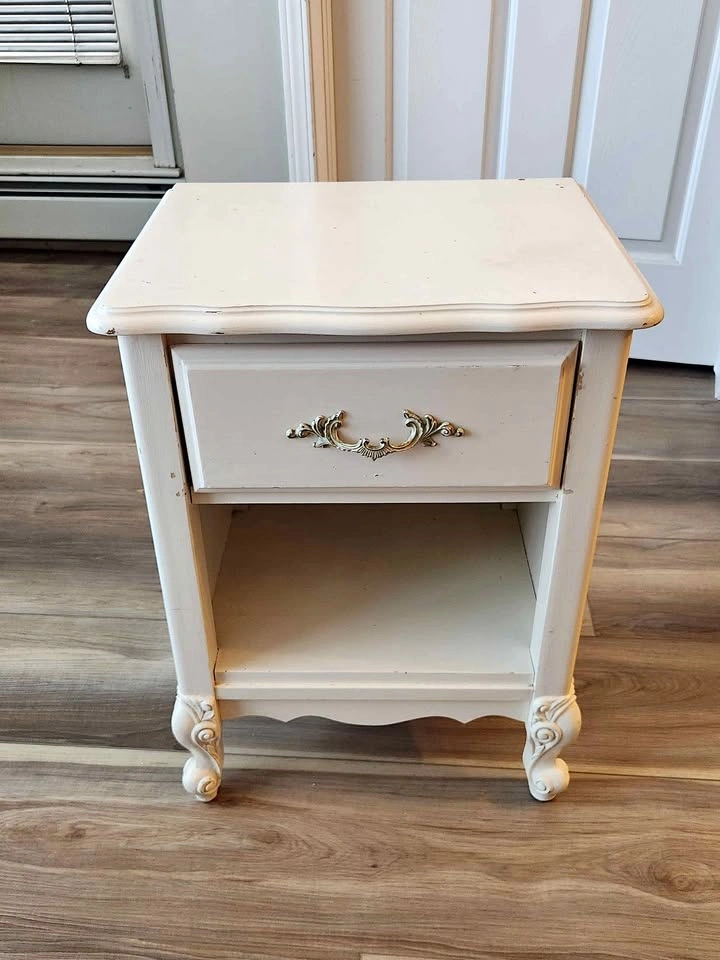 Vintage Solid Wood Nightstand – Made in Canada