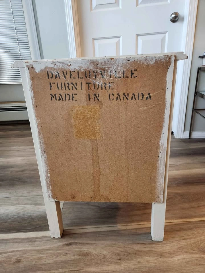 Vintage Solid Wood Nightstand – Made in Canada - photo 2