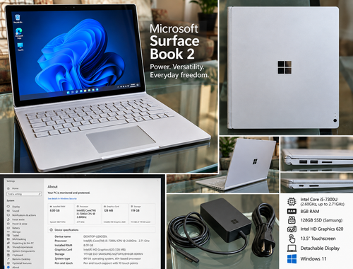 Microsoft Surface Book 2 13.5" i5-7300U 8GB RAM 128GB SSD