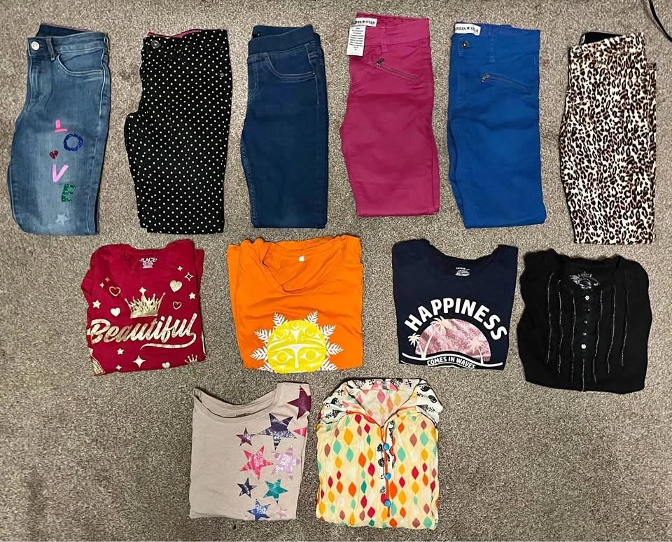 Girls’ Clothing Bundle – Shirts & Pants- Closet Cleanout