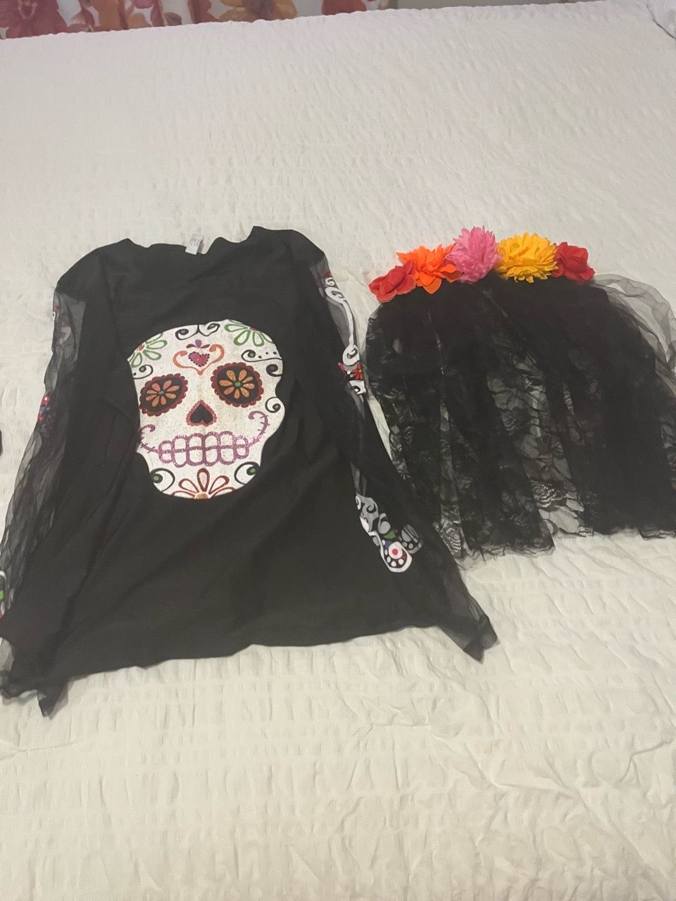 Day of the Dead Halloween Costume Set - photo 2