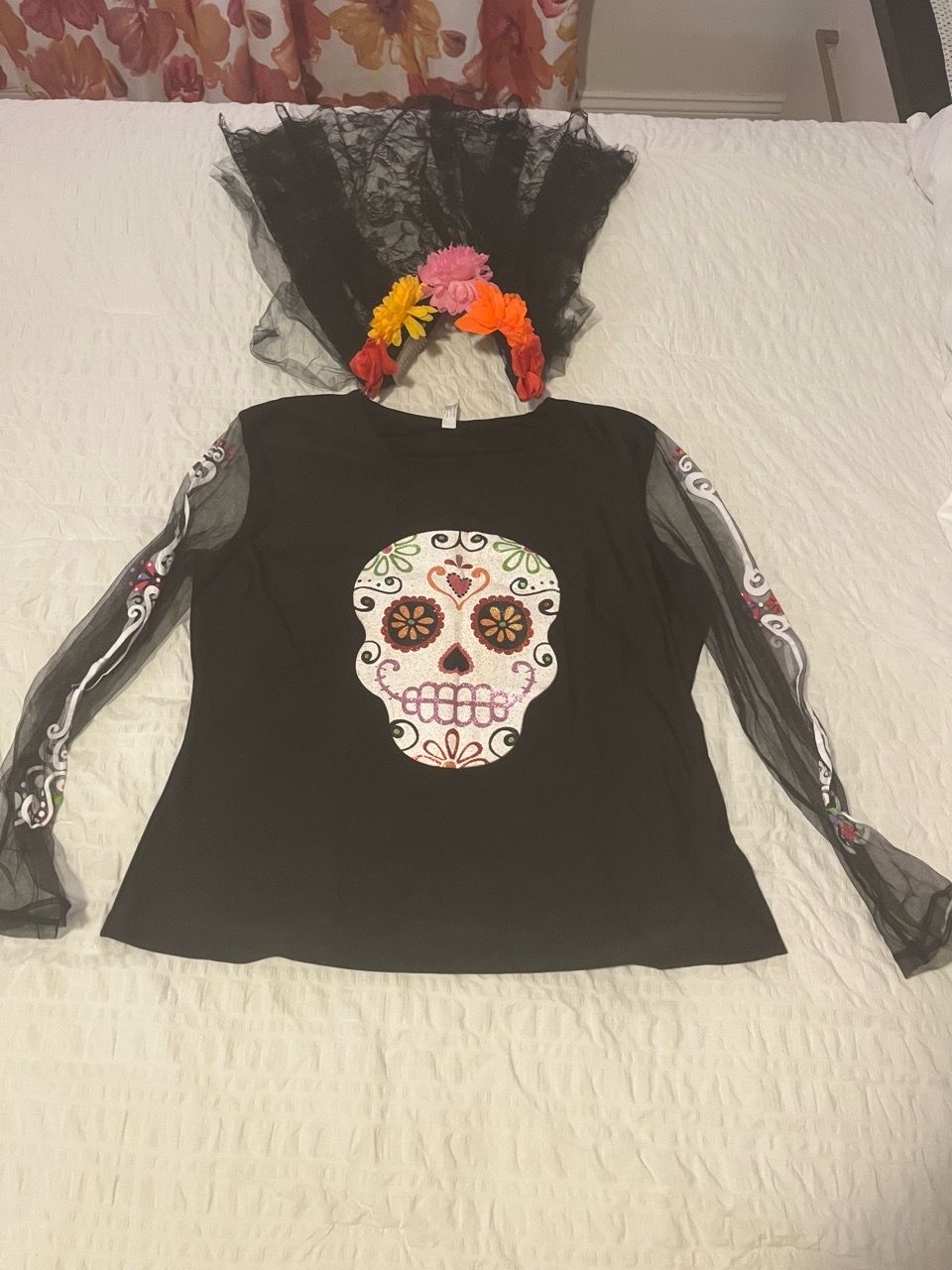 Day of the Dead Halloween Costume Set - photo 3