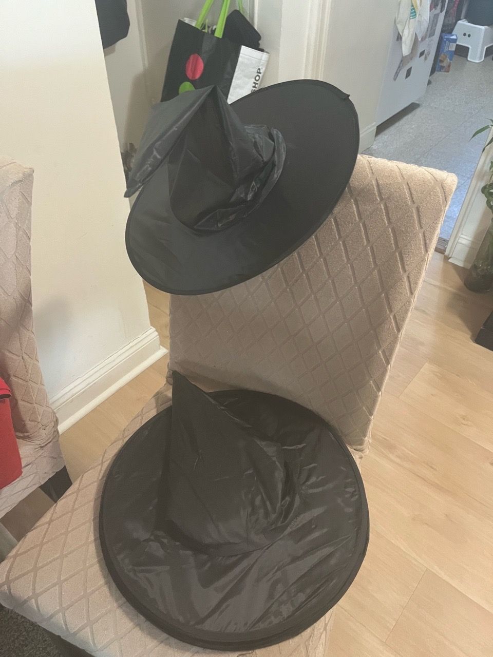 Classic Black polyester Halloween Witch hat