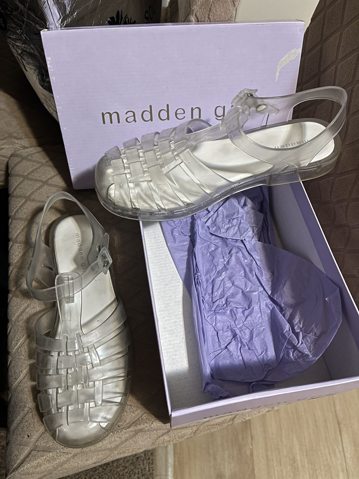 Madden Girl Sweet Clear Jelly Sandals - photo 5