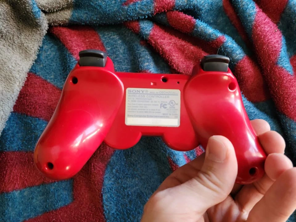 PS3 Metallic Red PS3 DualShock Controller - photo 2