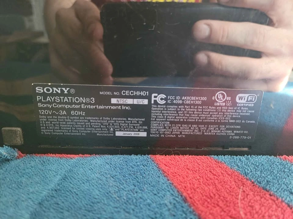 PS3 Phat CECHH01 w/ Controller, HDMI, & power cable - Cleaned & - photo 2