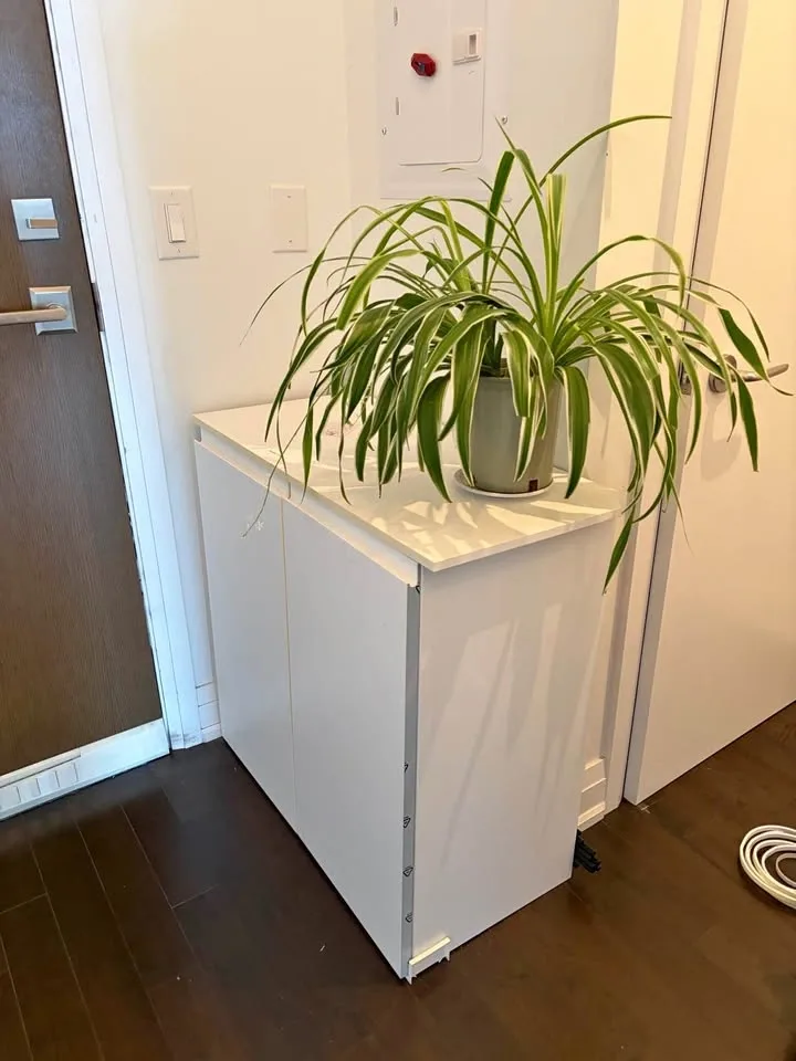 IKEA White Storage Cabinet with Shelves