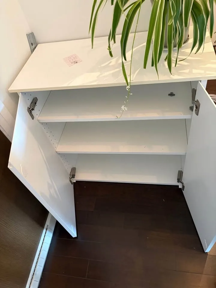 IKEA White Storage Cabinet with Shelves - photo 2
