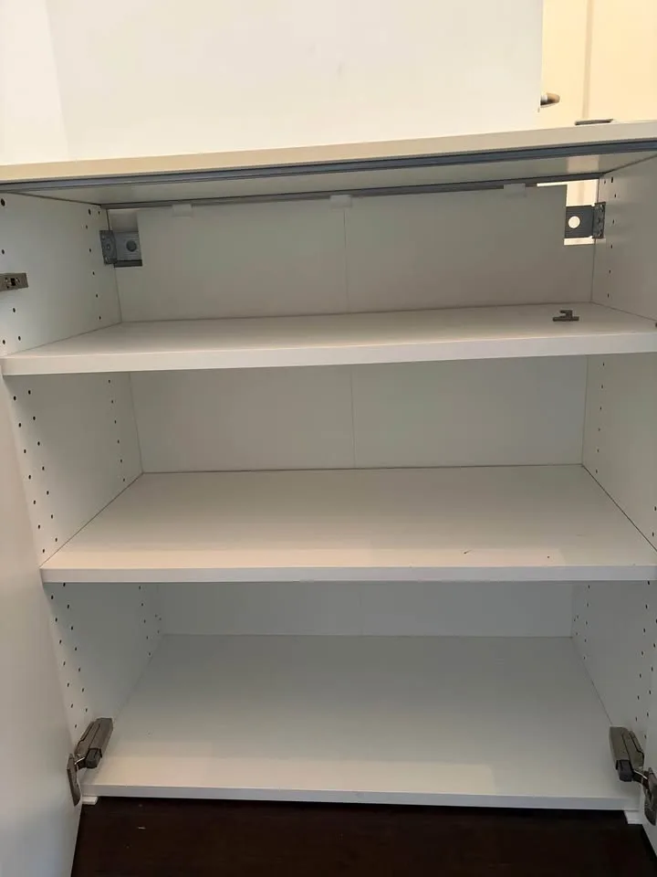 IKEA White Storage Cabinet with Shelves - photo 3