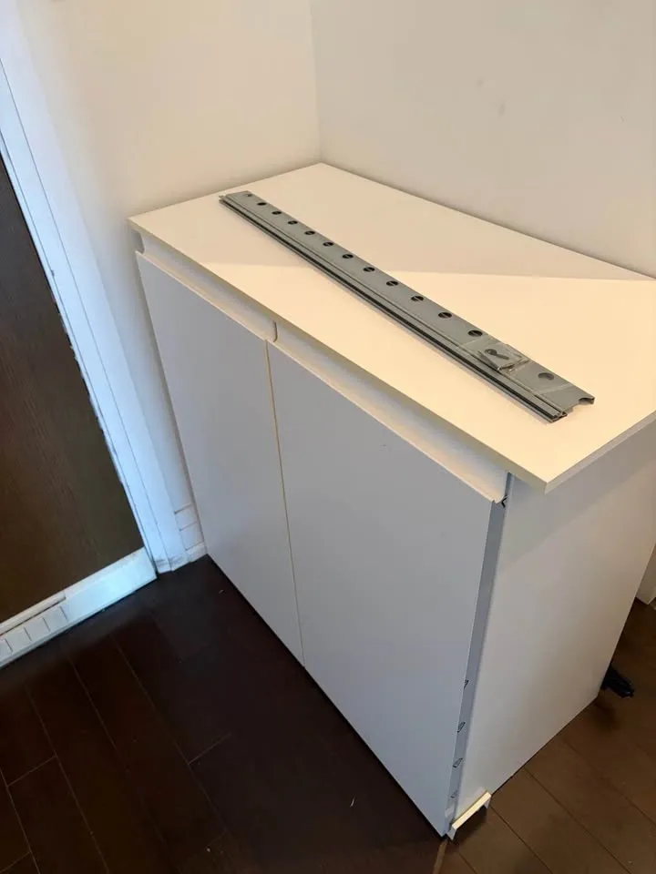 IKEA White Storage Cabinet with Shelves - photo 5