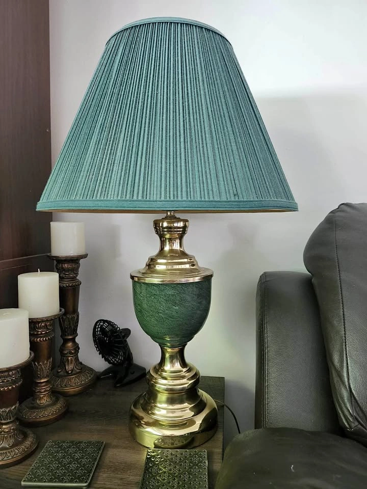 Two Green Tablelamps