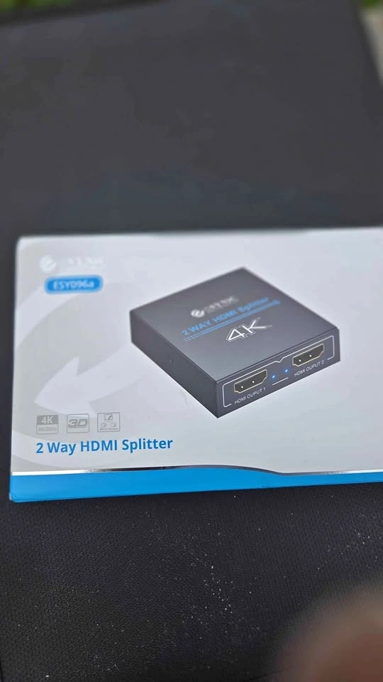 eSYNiC HDP02s 2 Way HDMI Splitter 4K