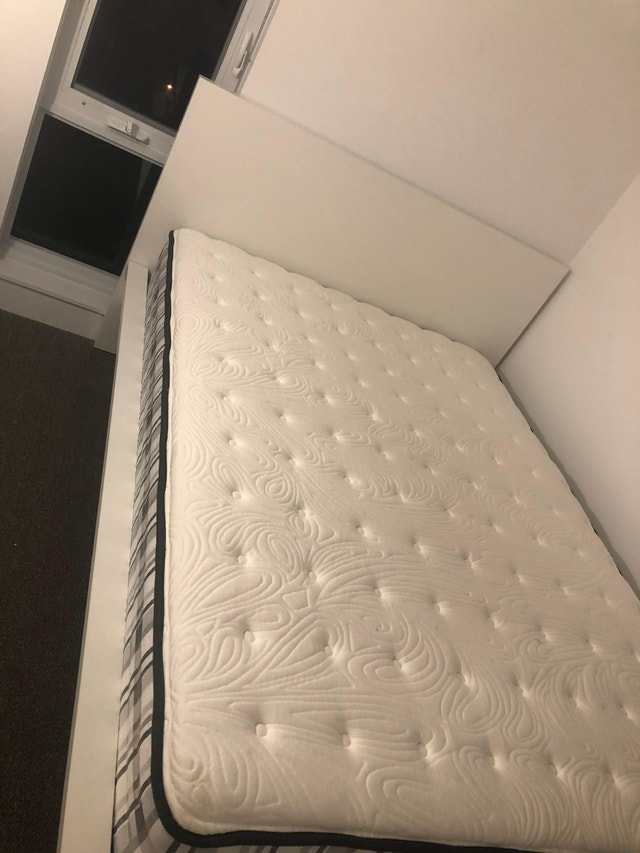 Full Size Bed with Mattress (Ikea frame)