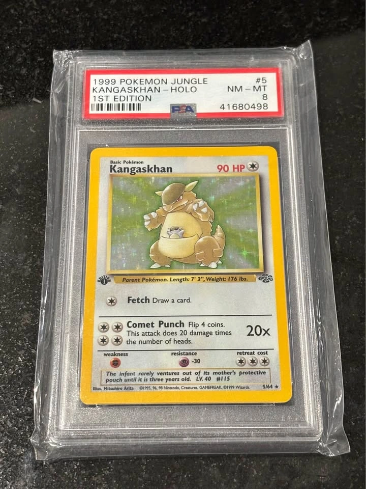 Kangaskhan 1st Edition Holo PSA 8