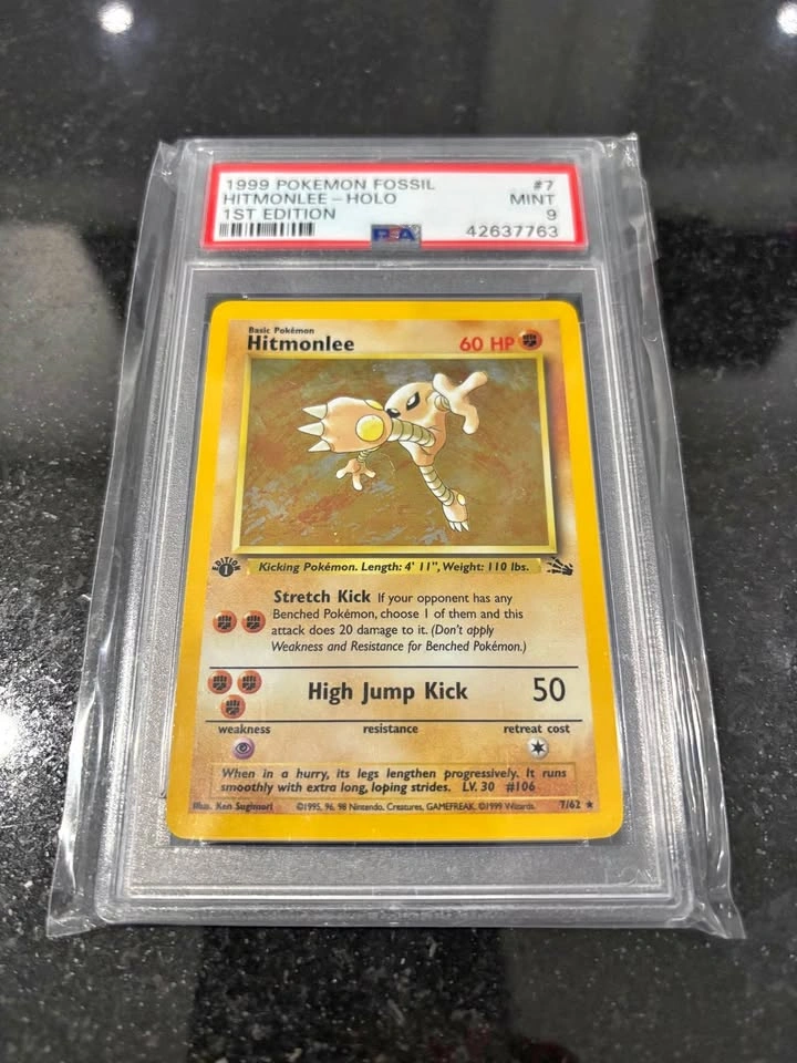 Hitmonlee 1st Edition PSA 9