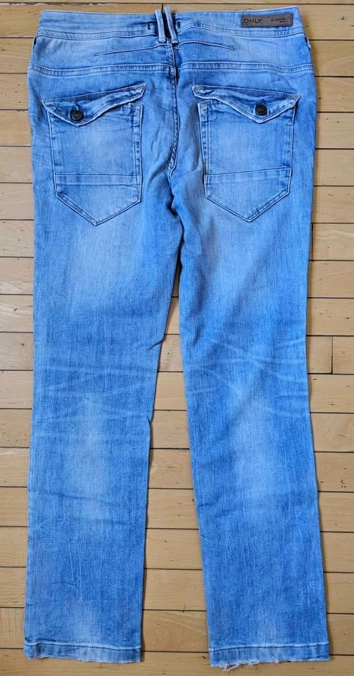 ONLY Denimize Light Wash Flap Pocket Jeans - W28 L32 - photo 2