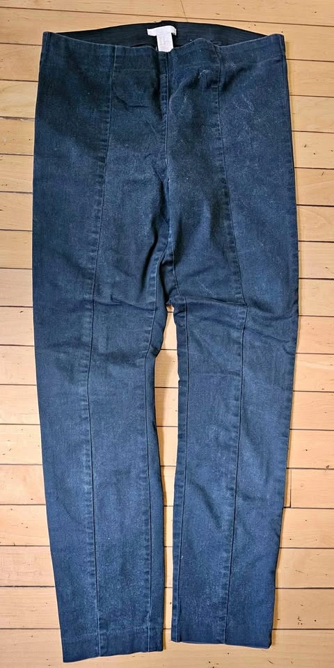 H&M High Waist Pull-On Stretch / Split Hem Pants - Size 10